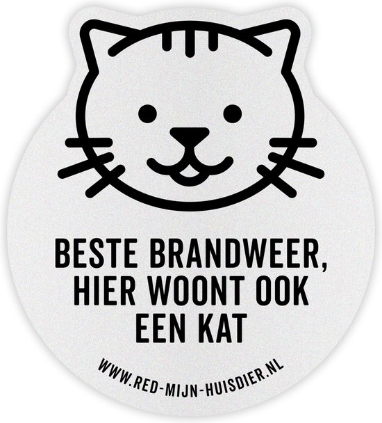 Foto: Red mijn huisdier sticker 1 kat