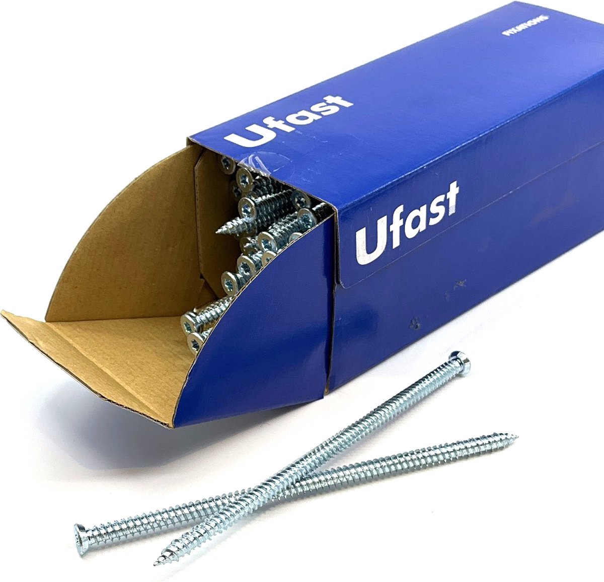 UFAST kozijnschroef Ø 7.5 x 182 mm - Platte kop - Torx - Voldraad - Verzinkt - 50 stuks