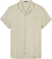 Dstrezzed Resort Shirt Linen Heren - Vrijetijds blouse - Zand - Maat M