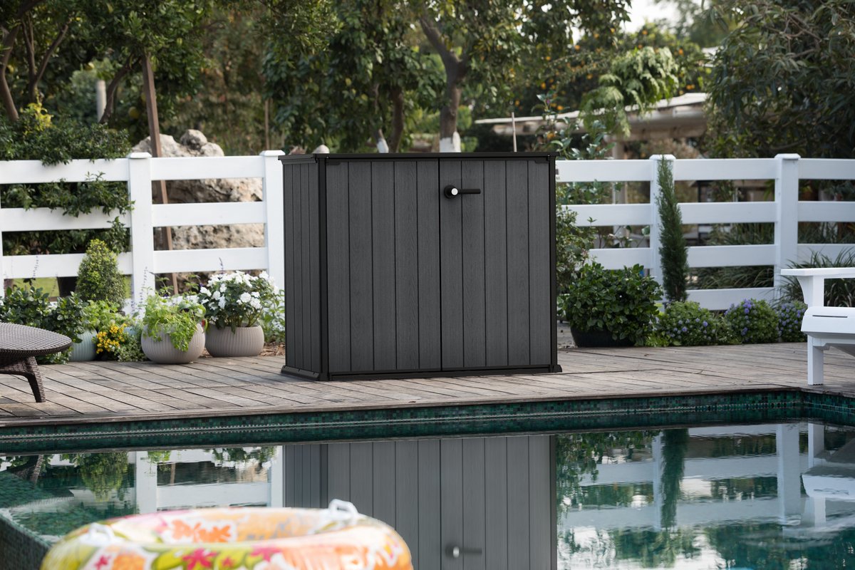 Keter Cortina Bella Opbergkast - 1000L - 140x77x120cm - Grijs