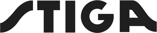STIGA logo in zwarte letters op een witte achtergrond.