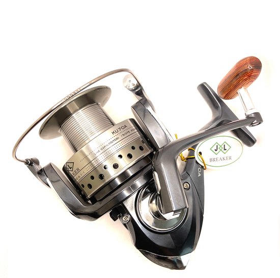 JL BREAKER Werpmolen KU70A - Molen - Karpermolen - Vismolen - Fishing reel - Hengelsport - Roofvis - Slip voorop - Kogellagers 5+1 - Gear-ratio 4.1:1 van JL BREAKER — afbeelding 3
