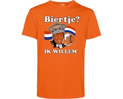 T-shirt Biertje? Ik Willem | Koningsdag kleding | oranje t-shirt | Oranje | maat XL T-shirt Biertje? Ik Willem | Koningsdag kleding | oranje t-shirt | Oranje | maat XL