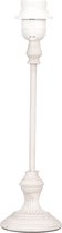 HAES DECO - Lampenvoet - Formaat Ø 9x33 cm, kleur Wit, gemaakt van Polyresin voor Fitting E27/max 1x60W - Lampvoet, Tafellamp