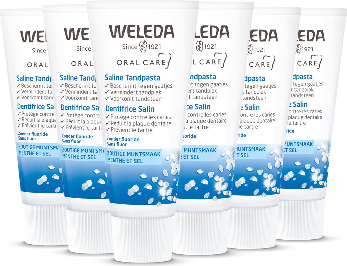 Weleda Saline Tandpasta - 6x75ml - Voordeelverpakking