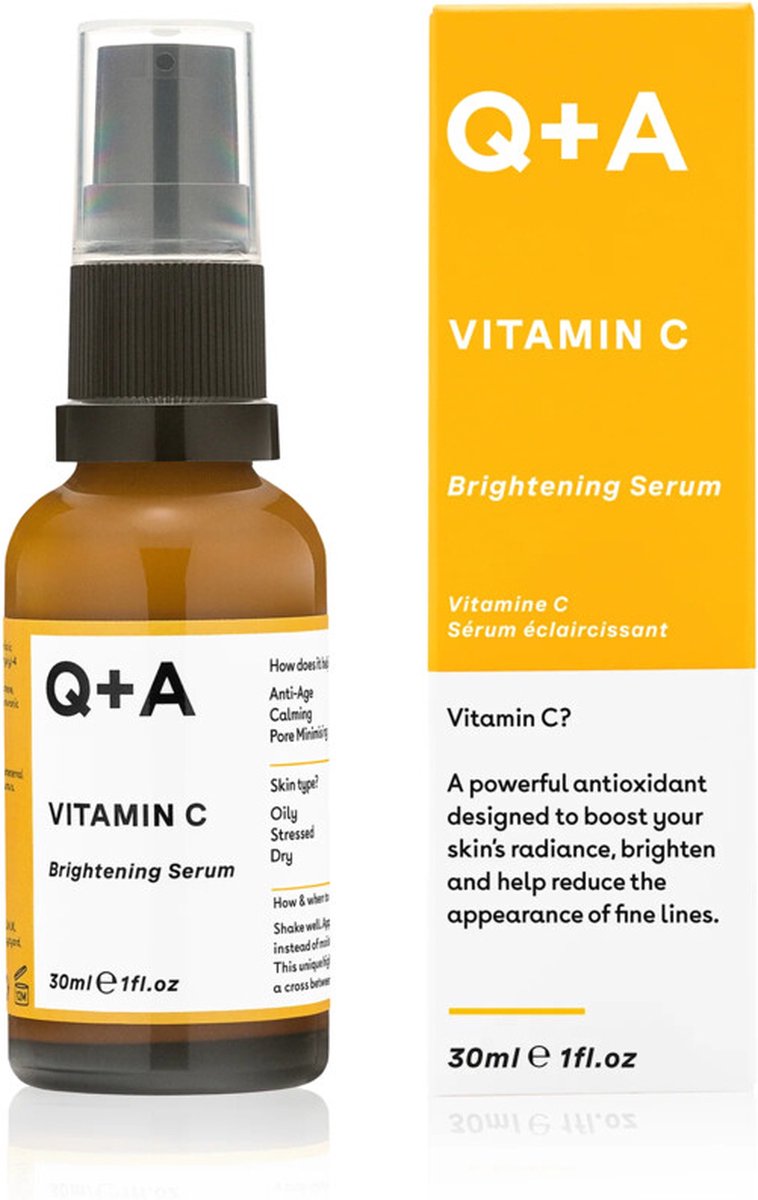 Q+A Skincare Vitamin C Brightening Serum - 3x 30 ml - Voordeelverpakking