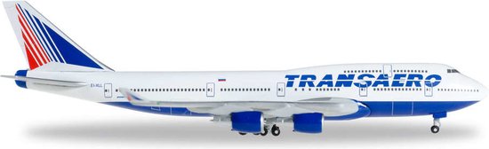 Foto: Boeing 747 400 transaero airlines ei xll 1 500 herpa