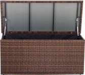Rotan Opbergbox XL - 125cm - Tuinkussenbox - Waterdicht - Met deksel - Voor binnen & buiten - Tuinbox