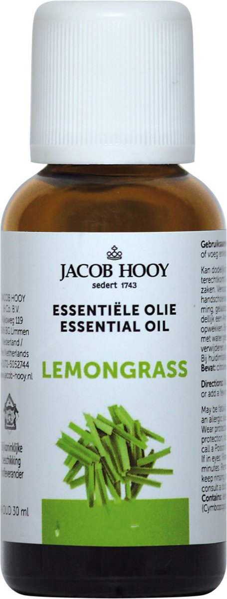 Goedkoopste Jacob Hooy Lemongrass - 30 ml - Etherische Olie
