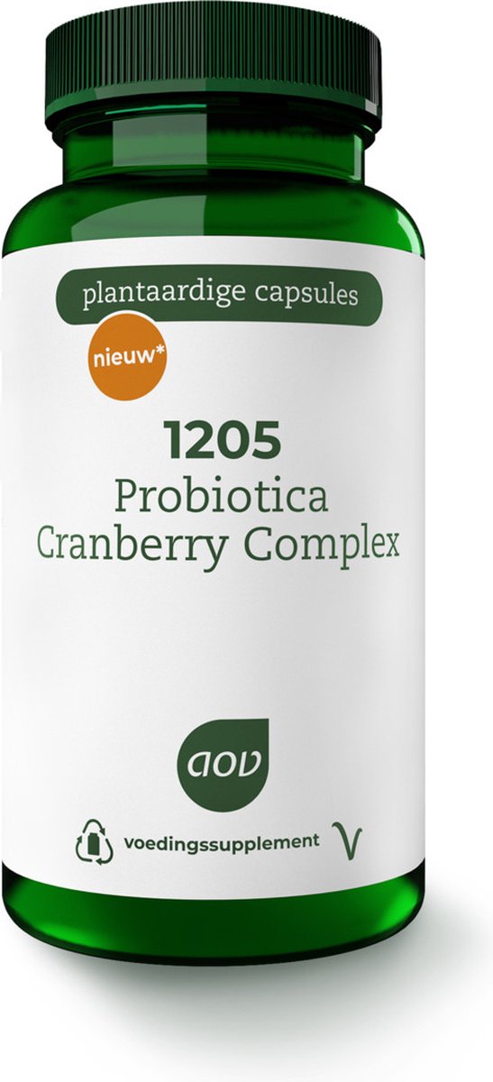 Goedkoopste AOV 1205 Probiotica Cranberry Complex - 60 vegacaps - Probiotica - Voedingssupplement