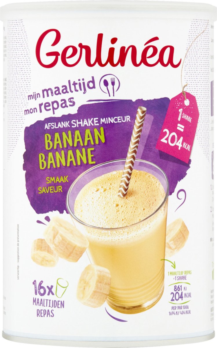 Goedkoopste Gerlinéa Afslank Maaltijdshake Banaan (pot) (436GR