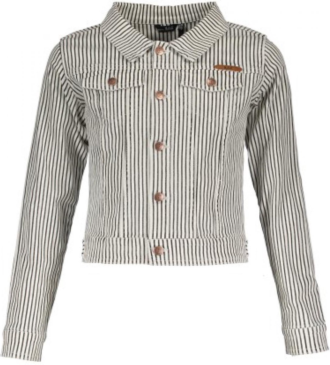 Nobell' Denim twill stripe short jacket Q002-3305