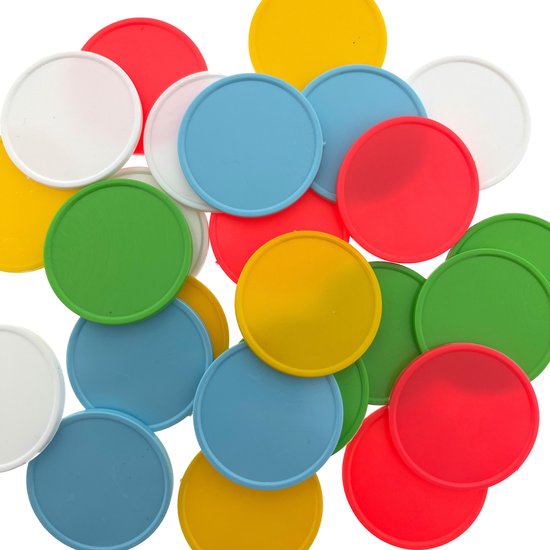 Grootverpakking: CombiCraft Blanco munten / Consumptiemunten Lime-groen - 29mm - 1000 stuks