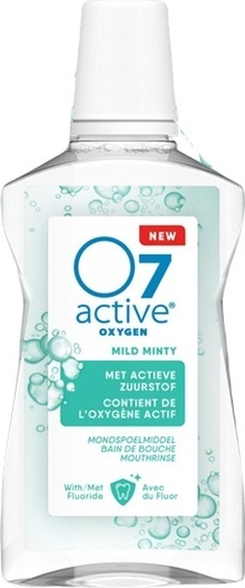 O7 Active Mondspoelmiddel Mild Minty - 500 ml