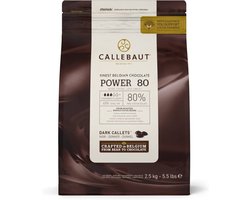 Callebaut- Chocolade- Callets Extra Puur (80%)- 2,5kg