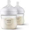 Philips Avent Natural Response Babyfles - 2 Flessen - 125 ml - 0+ maanden - Snelheid 2-speen - SCY900/02