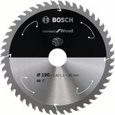 Bosch Accessories Standard for Wood 2608837710 Hardmetaal-cirkelzaagblad 190 x 30 mm Aantal tanden: 48 1 stuk(s)