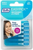 TePe EasyPick M/L Pocket Pack Turqoise - 12 stuks