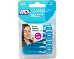 TePe EasyPick M/L Pocket Pack Turqoise - 12 stuks