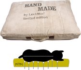 Lex & Max Handmade - Orthopédique - Coussin pour chien - Lit box - 75x50cm - Sable