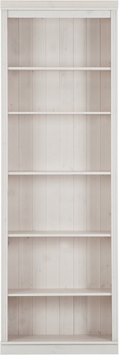 Anita-Boekenkast 6 Open Witte Lak