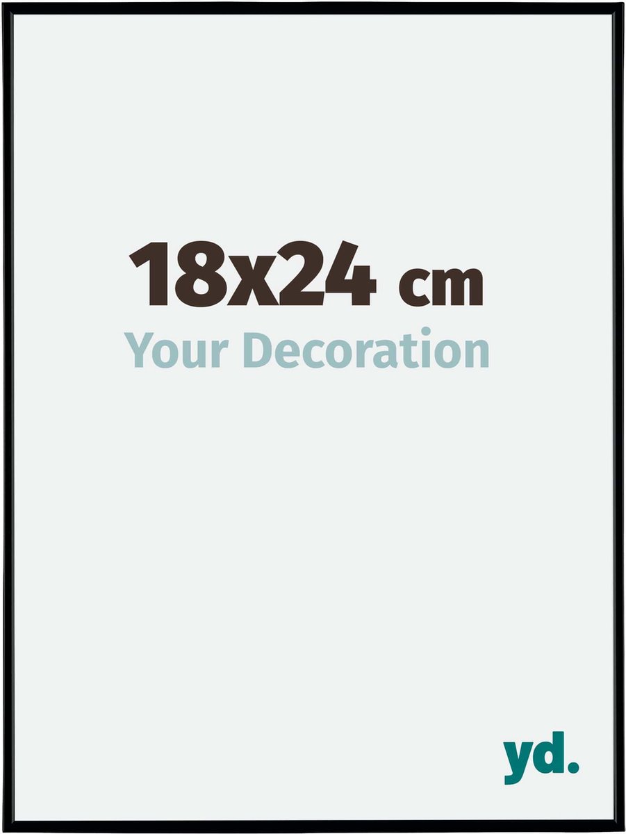 Your Decoration - Fotolijst 18x24 cm - Kunststof - Zwart Mat - Evry