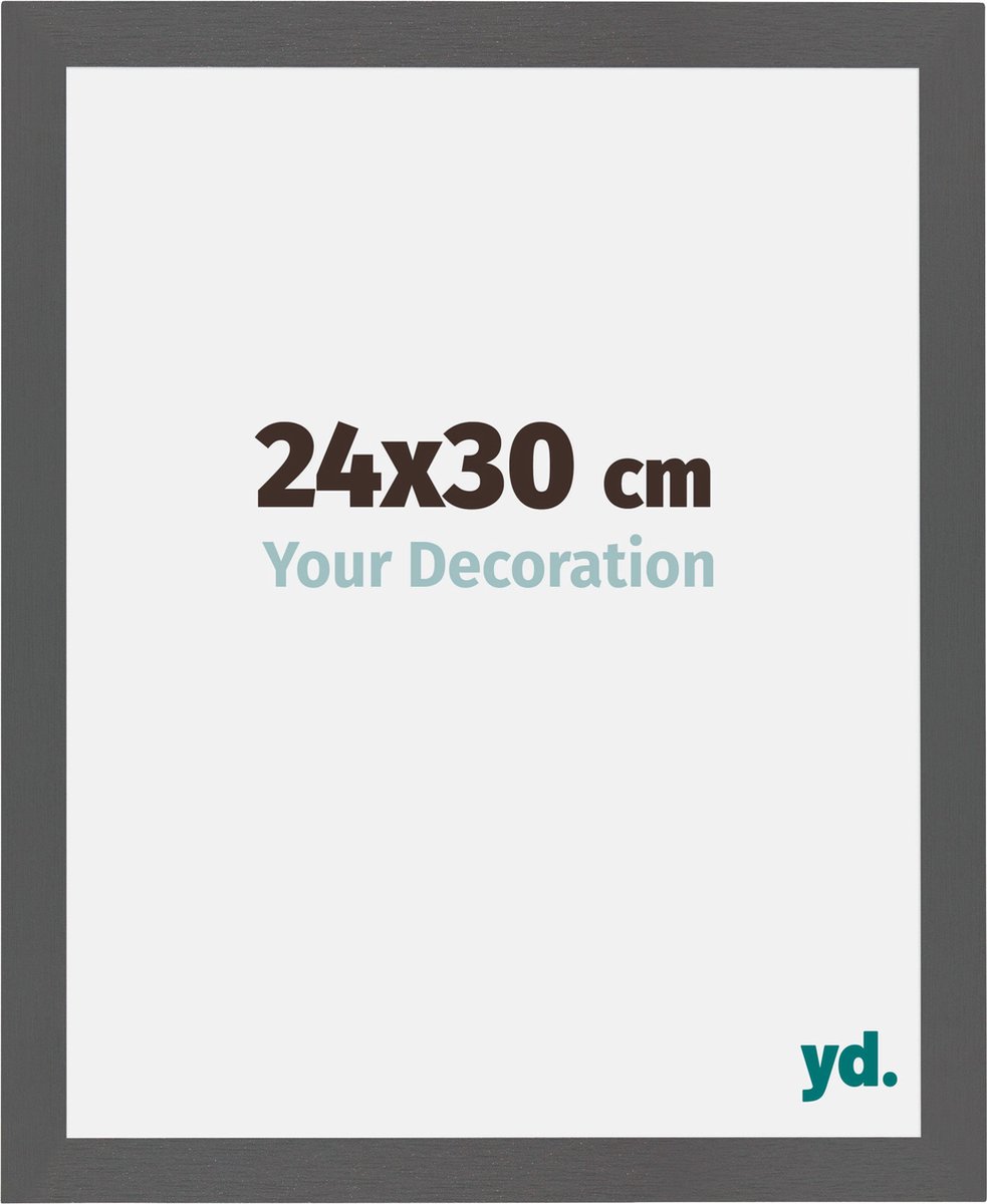 yd. Your Decoration - Fotolijst 24x30 cm - MDF - Antraciet - Mura