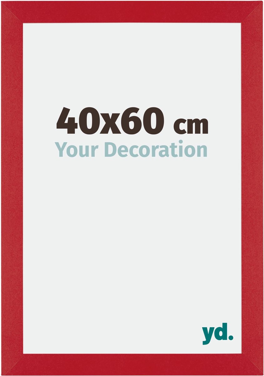 yd. Your Decoration - Fotolijst 40x60 cm - MDF - Rood - Mura