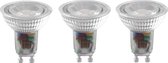 Calex Reflector LED Spot - GU10 - 3 Stuks - Lichtbron 4.9W - Dimbaar