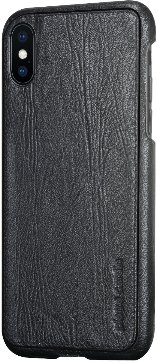 iPhone Xs/X hoesje - Pierre Cardin - Zwart - Leer