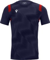 Macron Rodders Shirt Korte Mouw Heren - Marine / Rood | Maat: S