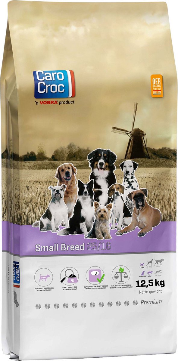 Carocroc Premium Small Breed 25/16 12,5 kg - Hond