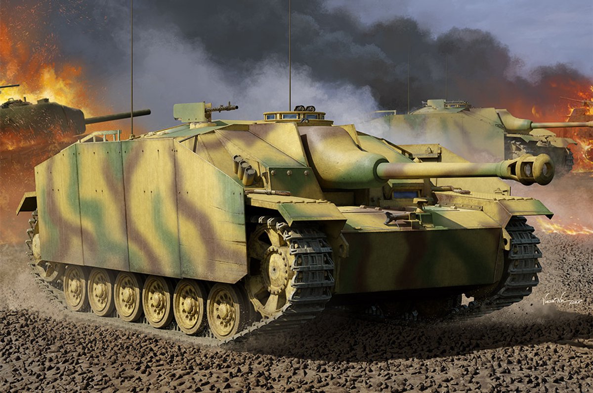 Trumpeter Modelbouwpakket Militaire voertuigen - 00947 StuG.III Ausf.G Late Production(2in1) Plastic - 1:16 - Modelbouw