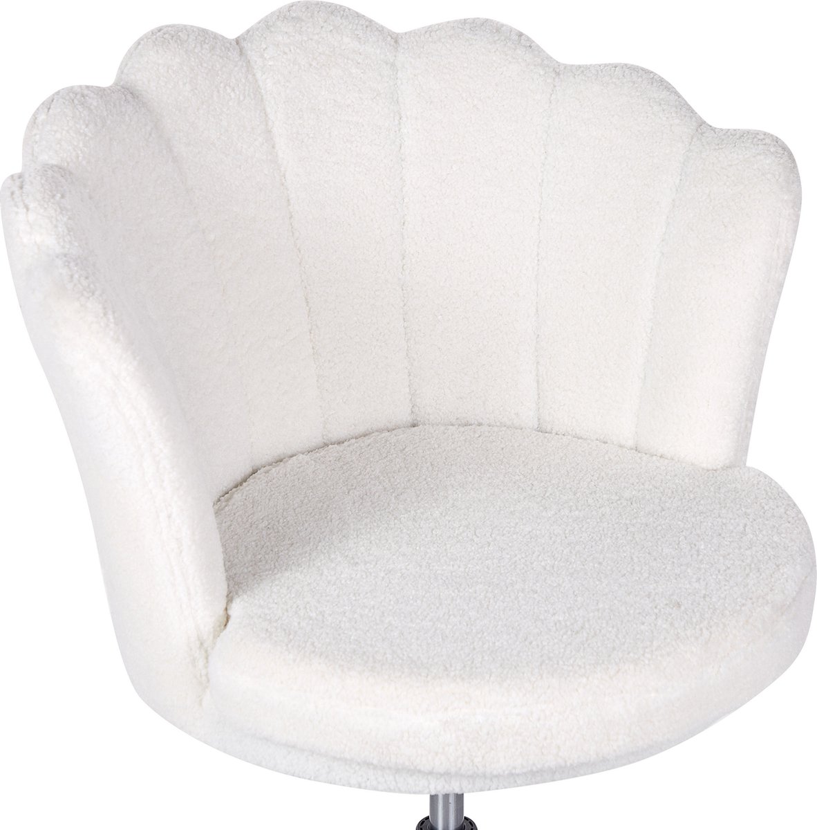 BELIANI MONTICELLO - Bureaustoel - Wit - Bouclé - afbeelding 3
