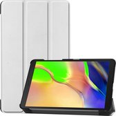 Hoesje Geschikt voor Samsung Galaxy Tab A 8.0 (2019) Hoes Case Tablet Hoesje Tri-fold - Hoes Geschikt voor Samsung Tab A 8.0 (2019) Hoesje Hard Cover Bookcase Hoes - Wit
