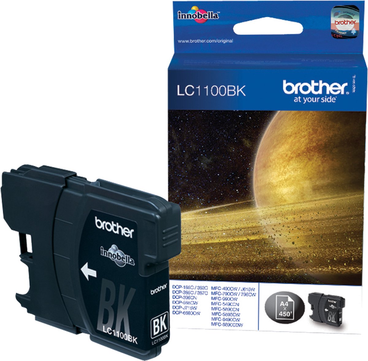 Brother LC1100BK - Inktcartridge / Zwart