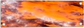 Tuinposter – Kleurrijke Lucht door Zonsondergang - 60x20 cm Foto op Tuinposter (wanddecoratie voor buiten en binnen)