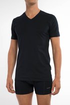 Claesen's® - Heren T Shirt V Neck KM Donkerblauw 2 pack - Donkerblauw - 95% Katoen - 5% Lycra