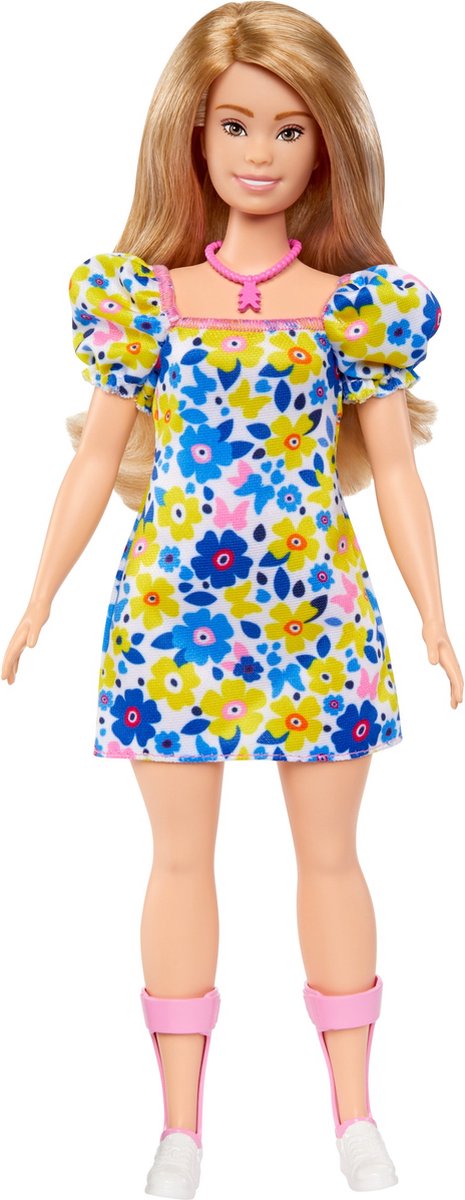 Barbie Fashionista - Bloemenjurk met Syndroom van Down | bol.com