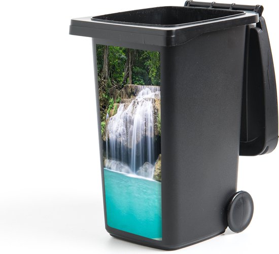 Container sticker Water - Waterval - Bomen - 38x80 cm - Kliko sticker | bol