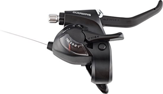Versteller (rechts) met remhendel 7 speed Shimano ST-EF41 - zwart van Merkloos — afbeelding 3