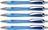 Schneider balpen - Slider Rave - XB - 1,4mm - blauw - 5 stuks - S-132503-5