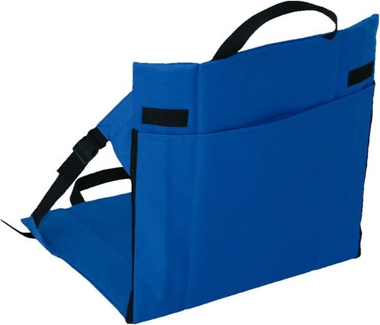 Vouwstoel / kussen - Blauw - Campingstoel - Festival - Picknick - Strandstoel - Folding Chair - Klapstoel - Outdoor - Waterdicht — afbeelding 2