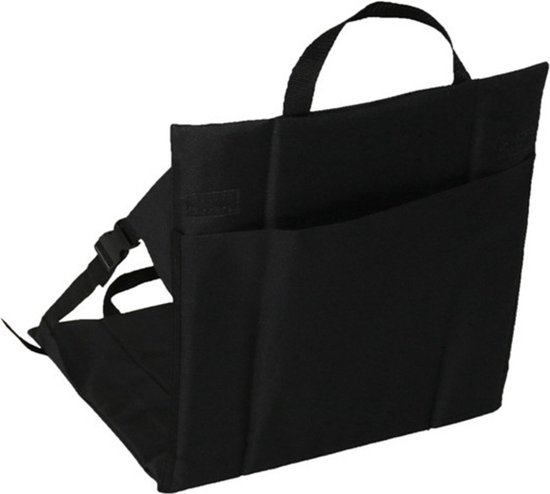 Vouwstoel / kussen - Zwart - Campingstoel - Festival - Picknick - Strandstoel - Folding Chair - Klapstoel - Outdoor - Waterdicht van Merkloos — afbeelding 2