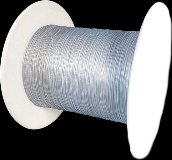 Gevlochten vislijn - Vislijnen - Gevlochten lijn - 0.20mm - #1.5 - PE x8 - 300m - Visdraad - Karpervissen - Vissen - Feedervissen - Grijs