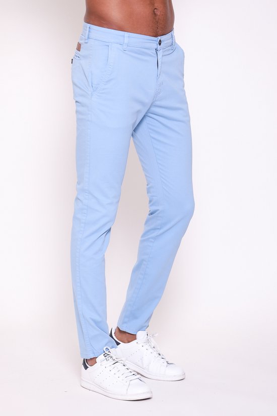 Pantalon Homme Mezaguz -Chino-Elon-Bleu-Taille W34 L34