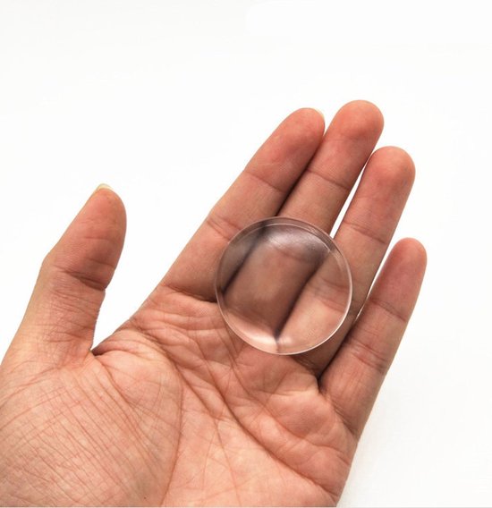 Zelfklevende deurbeschermers - 1 stuk - Transparant - 4cm dia - Deurbescherming - Deurstoppers - Muurbeschermer - Muurbescherming - Deurstoppers - Siliconen deurstoppers - Deurklink buffers - Deurklink - Flexibel - Stootrubber deur - Equantu