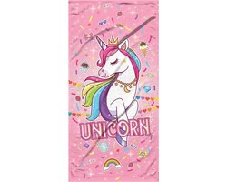 foto van Unicorn handdoek strandlaken eenhoorn
