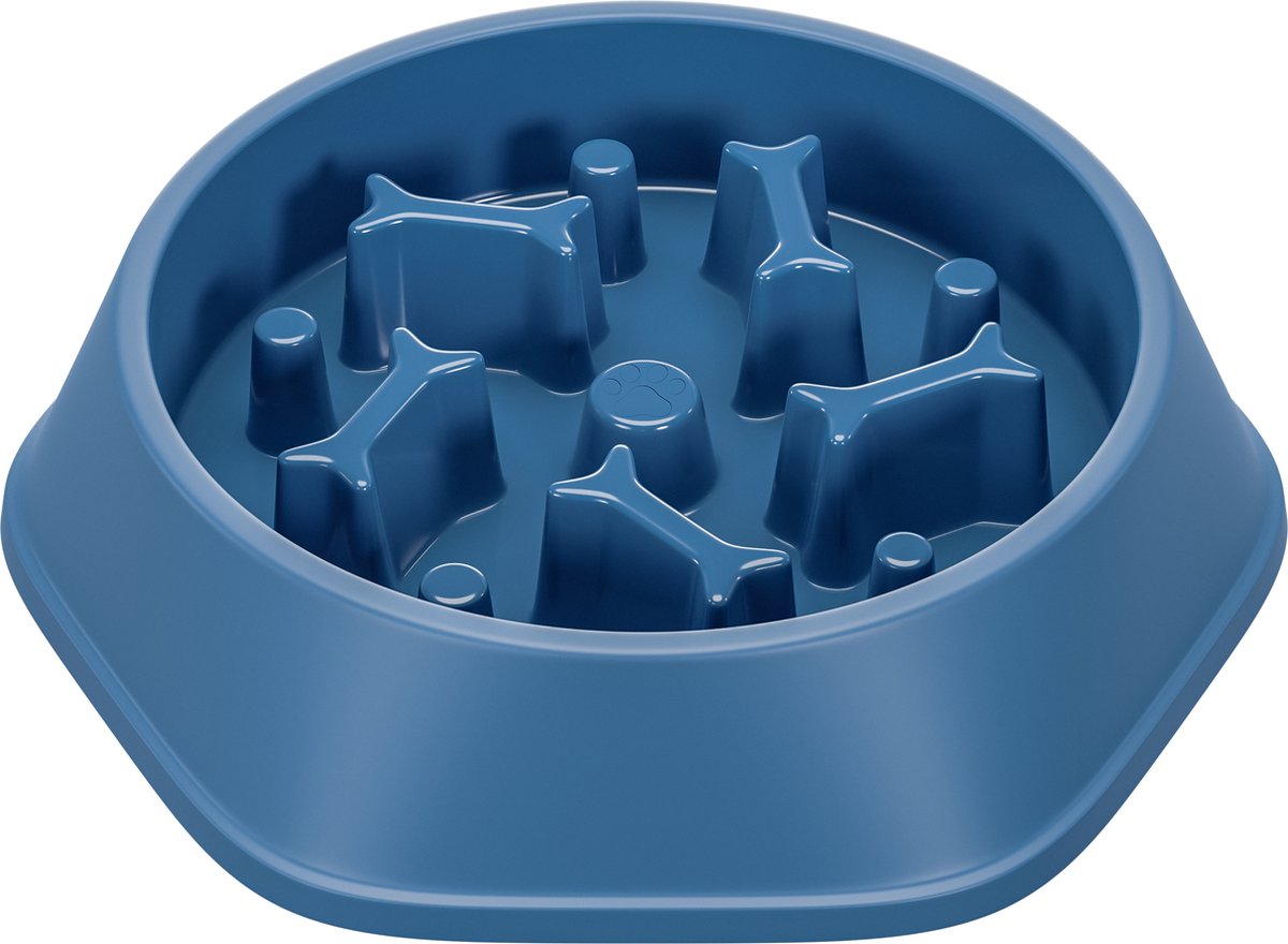 CuraCanin anti schrokbak hond slow feeder anti schrok voerbak
