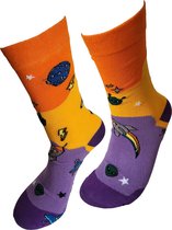 Verjaardag cadeau - Space sokken - Space alien - vrolijke sokken - valentijn cadeau - aparte sokken - grappige sokken - leuke dames en heren sokken - moederdag - vaderdag - Socks waar je Happy van wordt - Maat 37-44
